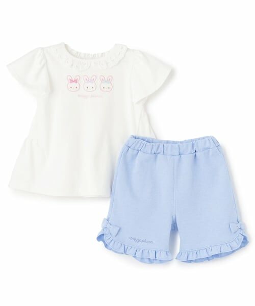 mezzo piano / メゾピアノ ベビー・キッズウエア | うさぎチュニック＆ハーフパンツセット | 詳細2