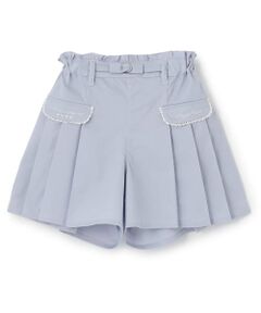 mezzo piano / メゾピアノ ショート・ハーフ・半端丈パンツ | 【人気商品再入荷】【直営店で取り扱い無し】プリーツキュロットスカート