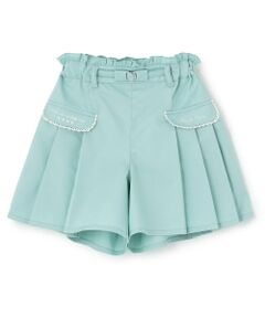 mezzo piano / メゾピアノ ショート・ハーフ・半端丈パンツ | 【人気商品再入荷】【直営店で取り扱い無し】プリーツキュロットスカート