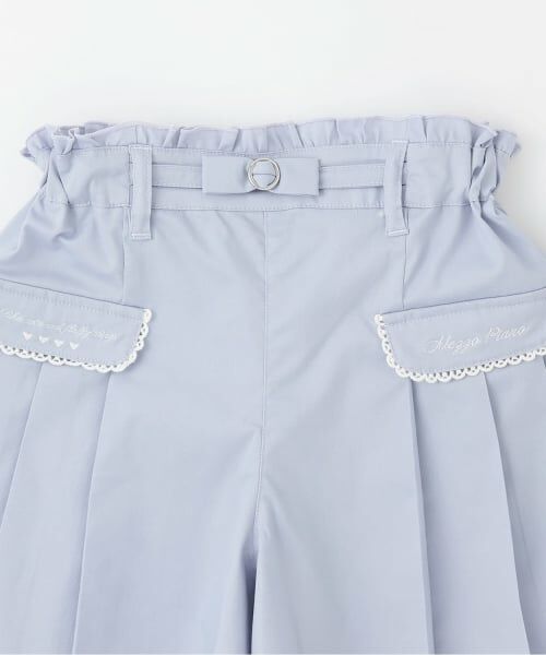 mezzo piano / メゾピアノ ショート・ハーフ・半端丈パンツ | 【人気商品再入荷】【直営店で取り扱い無し】プリーツキュロットスカート | 詳細2