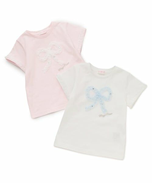 mezzo piano / メゾピアノ Tシャツ | 【人気商品再入荷】【直営店で取り扱い無し】フリルリボン　半袖Tシャツ | 詳細7