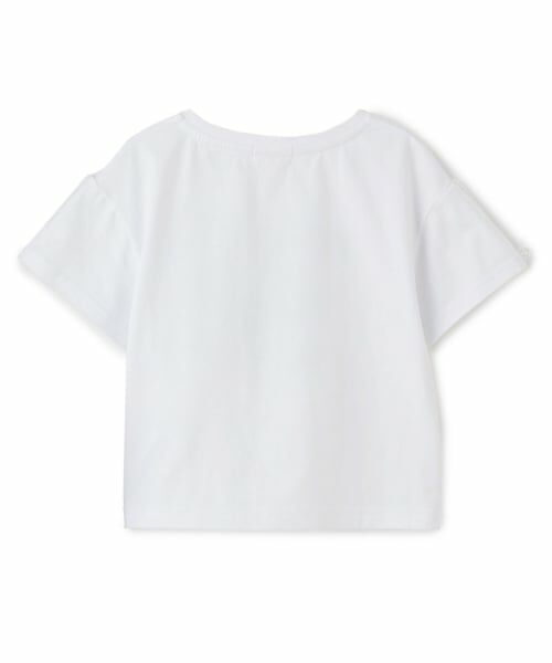 mezzo piano / メゾピアノ Tシャツ | 【人気商品再入荷】【直営店で取り扱い無し】ステッカーアップリケ　半袖Tシャツ | 詳細1