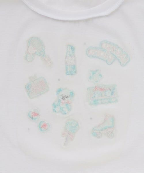 mezzo piano / メゾピアノ Tシャツ | 【人気商品再入荷】【直営店で取り扱い無し】ステッカーアップリケ　半袖Tシャツ | 詳細5