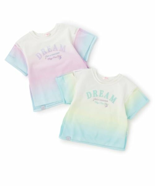 mezzo piano / メゾピアノ Tシャツ | 【人気商品再入荷】【直営店で取り扱い無し】グラデーションメッシュ　レイヤードTシャツ | 詳細12