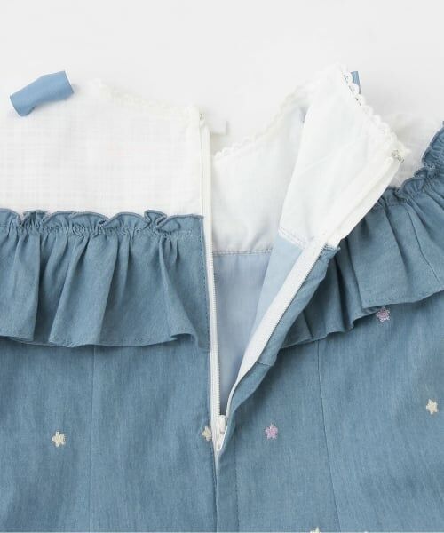 mezzo piano / メゾピアノ ミニ丈・ひざ丈ワンピース | 【人気商品再入荷】【直営店で取り扱い無し】星刺しゅうワンピース | 詳細8