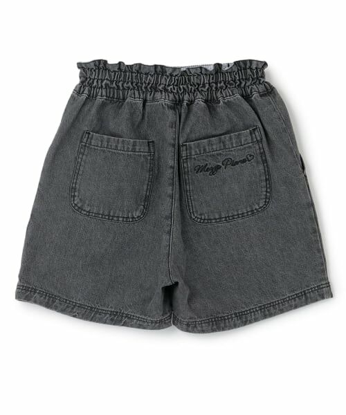 mezzo piano / メゾピアノ ショート・ハーフ・半端丈パンツ | 【人気商品再入荷】【直営店で取り扱い無し】リボン刺しゅうラインストーン　ショートパンツ | 詳細1