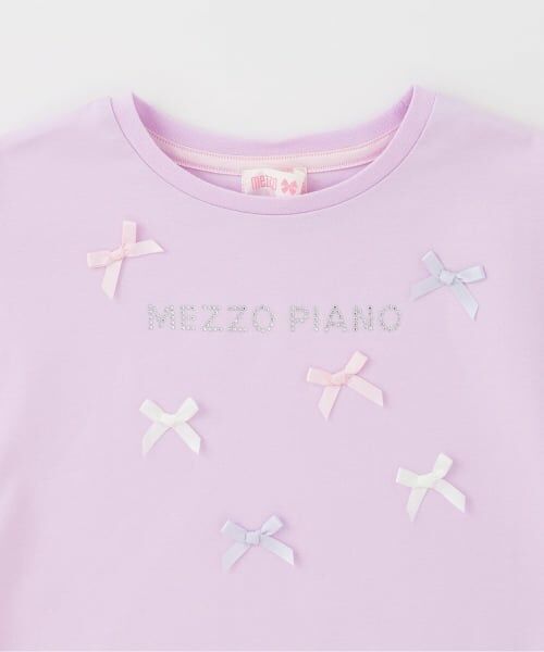 mezzo piano / メゾピアノ Tシャツ | 【人気商品再入荷】【直営店で取り扱い無し】ジェラートリボン　半袖Tシャツ | 詳細2