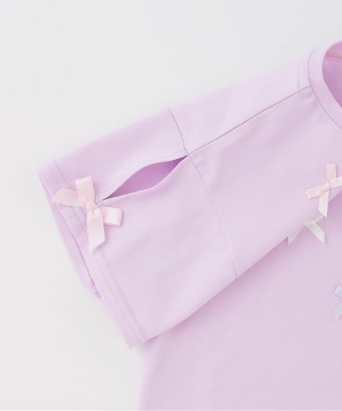 mezzo piano / メゾピアノ Tシャツ | 【人気商品再入荷】【直営店で取り扱い無し】ジェラートリボン　半袖Tシャツ | 詳細4