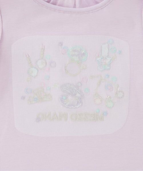 mezzo piano / メゾピアノ Tシャツ | 【人気商品再入荷】【直営店で取り扱い無し】シェルジュエリーアップリケ半袖Ｔシャツ | 詳細3