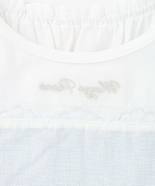 mezzo piano / メゾピアノ ミニ丈・ひざ丈ワンピース | 【人気商品再入荷】【直営店で取り扱い無し】カットワークギンガム　ドッキングワンピース | 詳細3