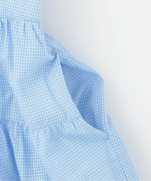 mezzo piano / メゾピアノ ミニ丈・ひざ丈ワンピース | 【人気商品再入荷】【直営店で取り扱い無し】カットワークギンガム　ドッキングワンピース | 詳細5