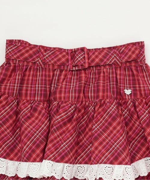 mezzo piano / メゾピアノ ミニ・ひざ丈スカート | チェックティアード　スカート | 詳細2