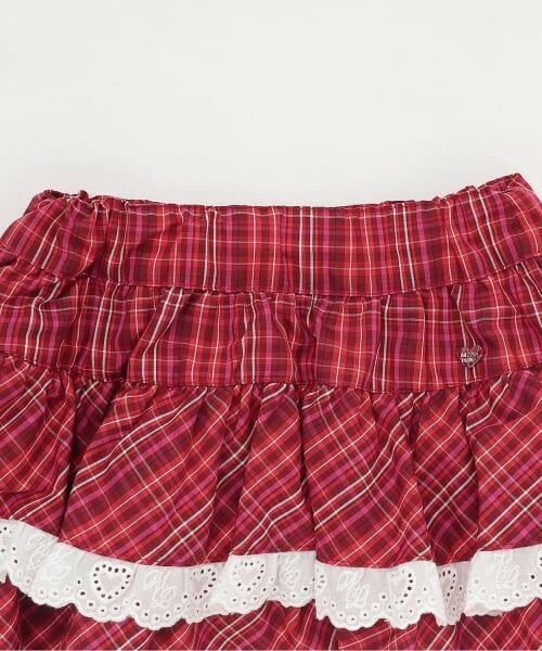 mezzo piano / メゾピアノ ミニ・ひざ丈スカート | チェックティアード　スカート | 詳細5