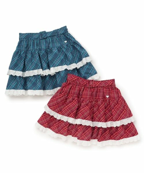 mezzo piano / メゾピアノ ミニ・ひざ丈スカート | チェックティアード　スカート | 詳細7