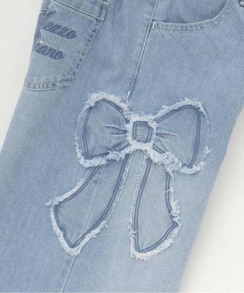 mezzo piano / メゾピアノ その他パンツ | リボンアップリケ　デニムパンツ | 詳細5
