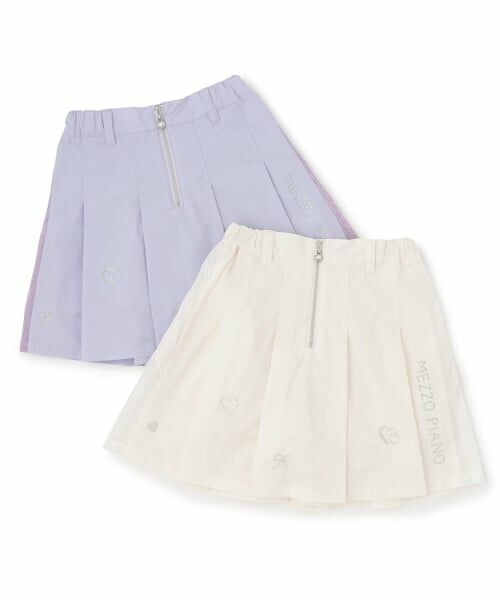 mezzo piano / メゾピアノ ショート・ハーフ・半端丈パンツ | サイドメッシュ　スカパン | 詳細8