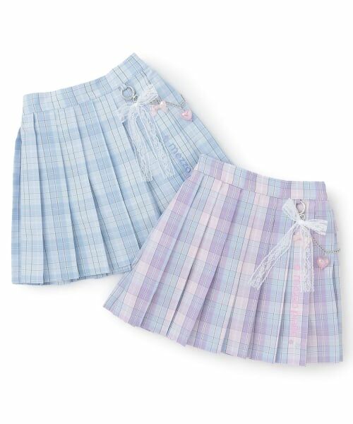 mezzo piano / メゾピアノ ショート・ハーフ・半端丈パンツ | チェーン飾りつき　プリーツスカパン | 詳細10