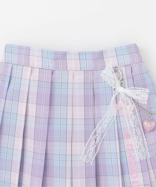 mezzo piano / メゾピアノ ショート・ハーフ・半端丈パンツ | チェーン飾りつき　プリーツスカパン | 詳細2