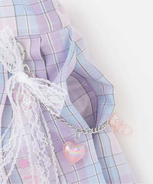 mezzo piano / メゾピアノ ショート・ハーフ・半端丈パンツ | チェーン飾りつき　プリーツスカパン | 詳細4