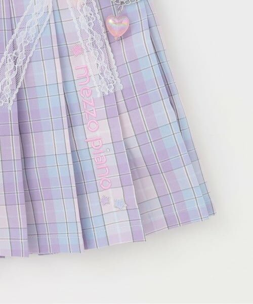 mezzo piano / メゾピアノ ショート・ハーフ・半端丈パンツ | チェーン飾りつき　プリーツスカパン | 詳細5