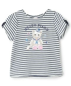 mezzo piano / メゾピアノ Tシャツ | ウサギ・ネコ　マリン半袖Tシャツ