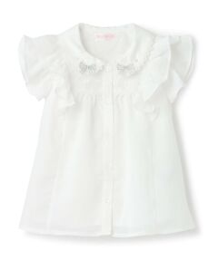 mezzo piano / メゾピアノ シャツ・ブラウス | シフォンフリル　ブラウス