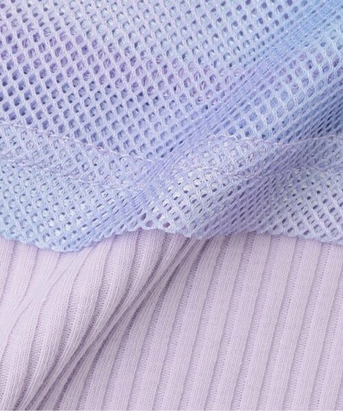 mezzo piano / メゾピアノ Tシャツ | 肩開きメッシュTシャツ　＆タンクトップセット | 詳細11