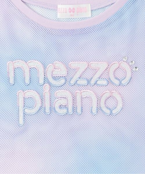 mezzo piano / メゾピアノ Tシャツ | 肩開きメッシュTシャツ　＆タンクトップセット | 詳細4