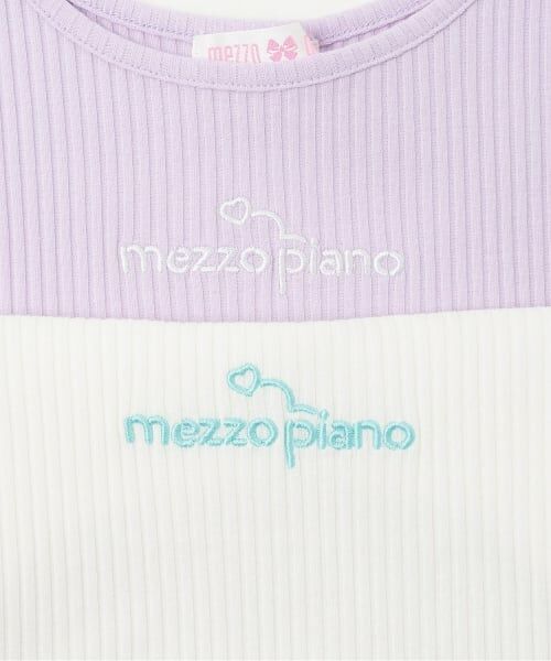 mezzo piano / メゾピアノ Tシャツ | 肩開きメッシュTシャツ　＆タンクトップセット | 詳細8