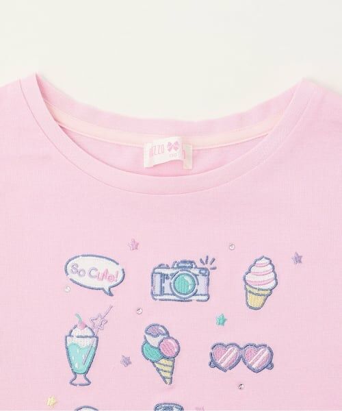 mezzo piano / メゾピアノ Tシャツ | ファンシーポップ刺しゅう　半袖Tシャツ | 詳細2