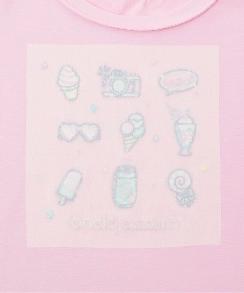 mezzo piano / メゾピアノ Tシャツ | ファンシーポップ刺しゅう　半袖Tシャツ | 詳細4