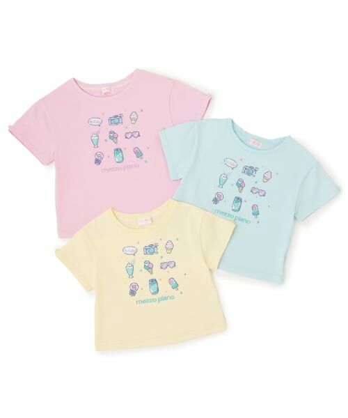 mezzo piano / メゾピアノ Tシャツ | ファンシーポップ刺しゅう　半袖Tシャツ | 詳細8