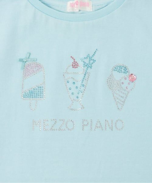 mezzo piano / メゾピアノ Tシャツ | ラインストーンモチーフ　半袖Tシャツ | 詳細4