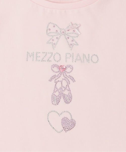 mezzo piano / メゾピアノ Tシャツ | ラインストーンモチーフ　半袖Tシャツ | 詳細5