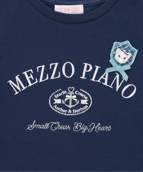 mezzo piano / メゾピアノ Tシャツ | チェックセーラー衿つき　半袖Tシャツ | 詳細5