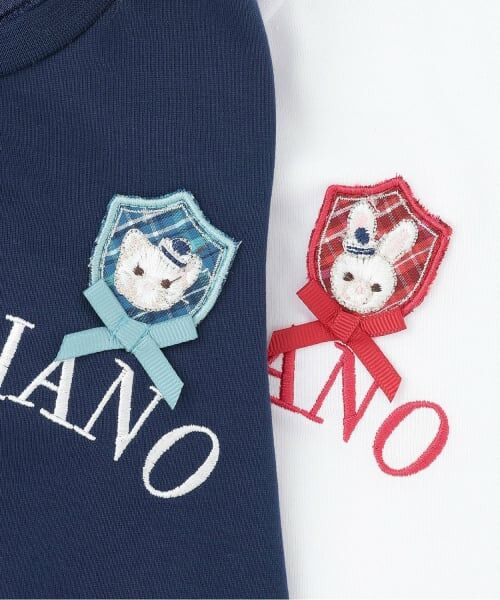 mezzo piano / メゾピアノ Tシャツ | チェックセーラー衿つき　半袖Tシャツ | 詳細7