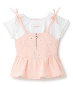 裾フレアビスチェ　＆半袖Tシャツセット