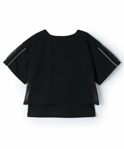 mezzo piano / メゾピアノ Tシャツ | メッシュ切替Tシャツ　＆タンクトップセット | 詳細1