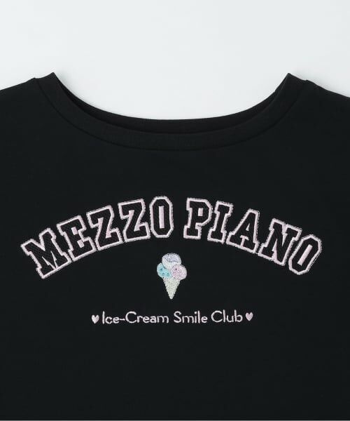 mezzo piano / メゾピアノ Tシャツ | メッシュ切替Tシャツ　＆タンクトップセット | 詳細3