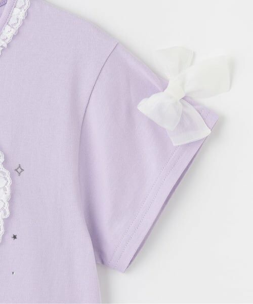 mezzo piano / メゾピアノ Tシャツ | ハートレース　半袖Tシャツ | 詳細4