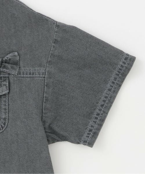 mezzo piano / メゾピアノ シャツ・ブラウス | 接触冷感デニムシャツ　＆Tシャツセット | 詳細4