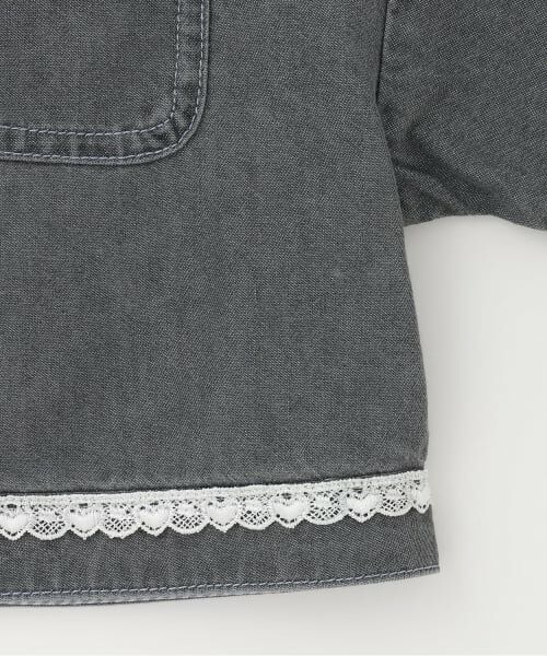 mezzo piano / メゾピアノ シャツ・ブラウス | 接触冷感デニムシャツ　＆Tシャツセット | 詳細6