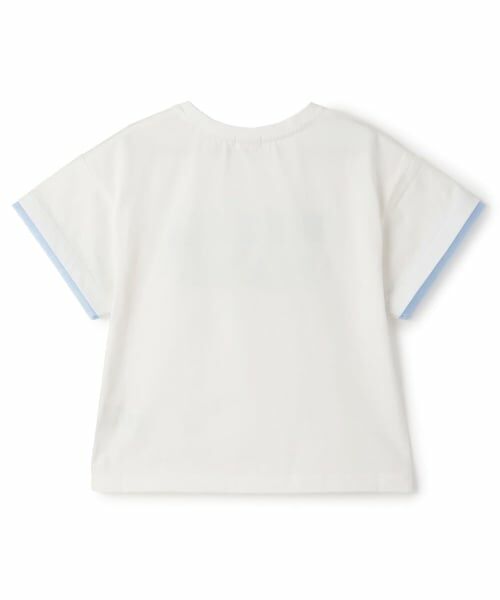 mezzo piano / メゾピアノ Tシャツ | キラキラリボン　ロゴ刺しゅう　半袖Tシャツ | 詳細1