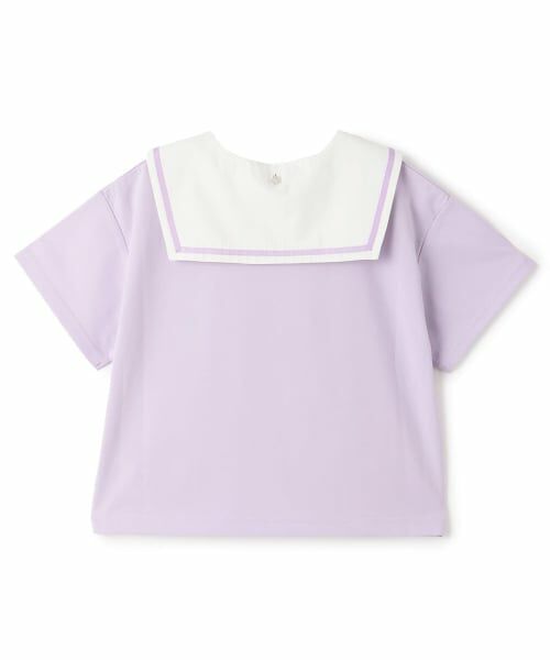 mezzo piano / メゾピアノ Tシャツ | セーラー衿つき　半袖Tシャツ | 詳細1