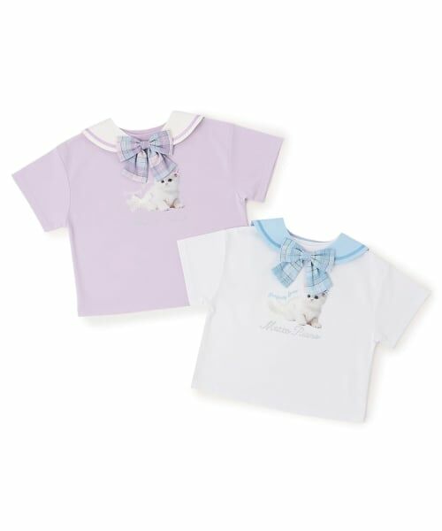 mezzo piano / メゾピアノ Tシャツ | セーラー衿つき　半袖Tシャツ | 詳細11