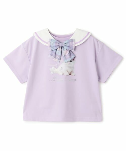 mezzo piano / メゾピアノ Tシャツ | セーラー衿つき 半袖Tシャツ【遮熱・接触冷感・吸水速乾・UVカット】 | 詳細14