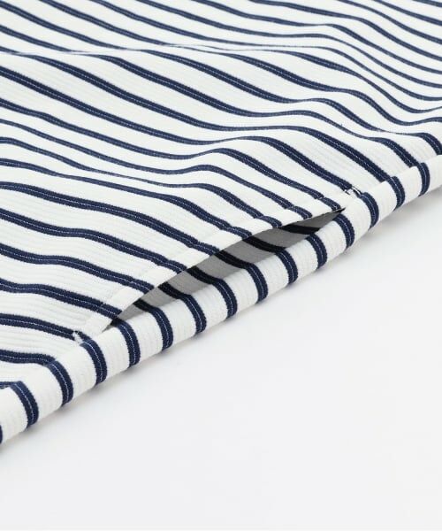 mezzo piano / メゾピアノ ミニ丈・ひざ丈ワンピース | リップルボーダー　ポシェット風ワンピース | 詳細8