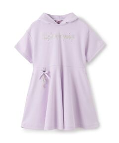 mezzo piano / メゾピアノ ミニ丈・ひざ丈ワンピース | チャームつき　どうぶつ耳　半袖パーカワンピース