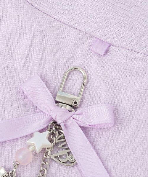 mezzo piano / メゾピアノ ミニ丈・ひざ丈ワンピース | チャームつき どうぶつ耳 半袖パーカワンピース | 詳細10