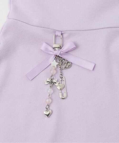 mezzo piano / メゾピアノ ミニ丈・ひざ丈ワンピース | チャームつき どうぶつ耳 半袖パーカワンピース | 詳細9